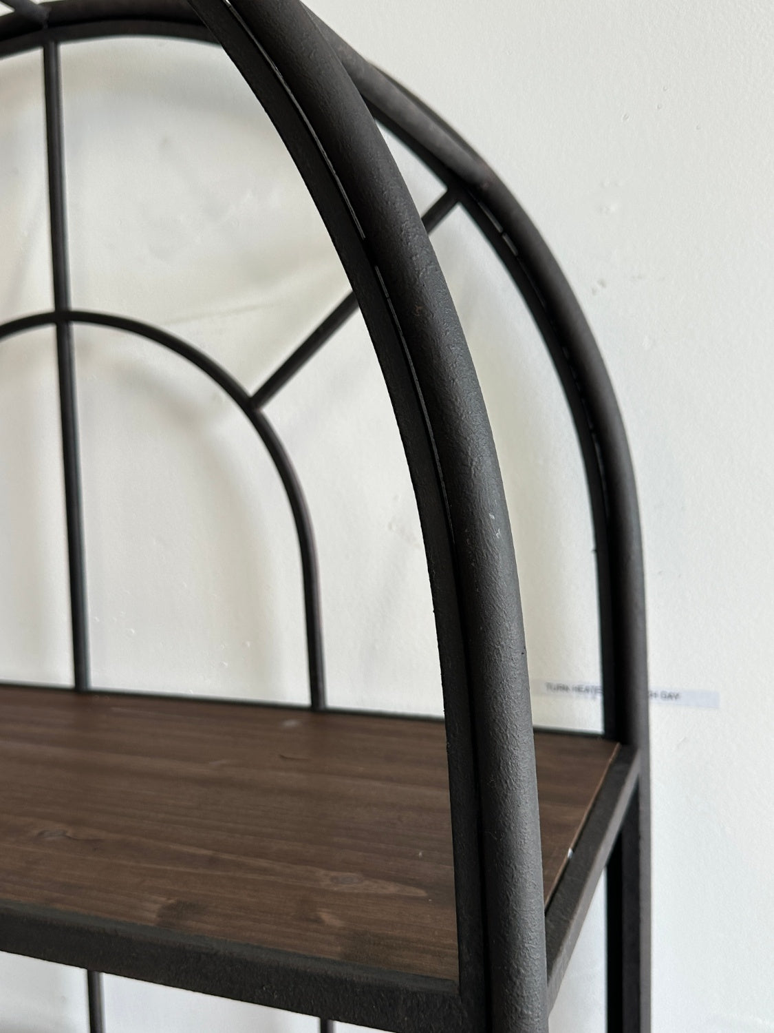 Havenly Metal Framed Bookshelf with 5 Wood Shelves
