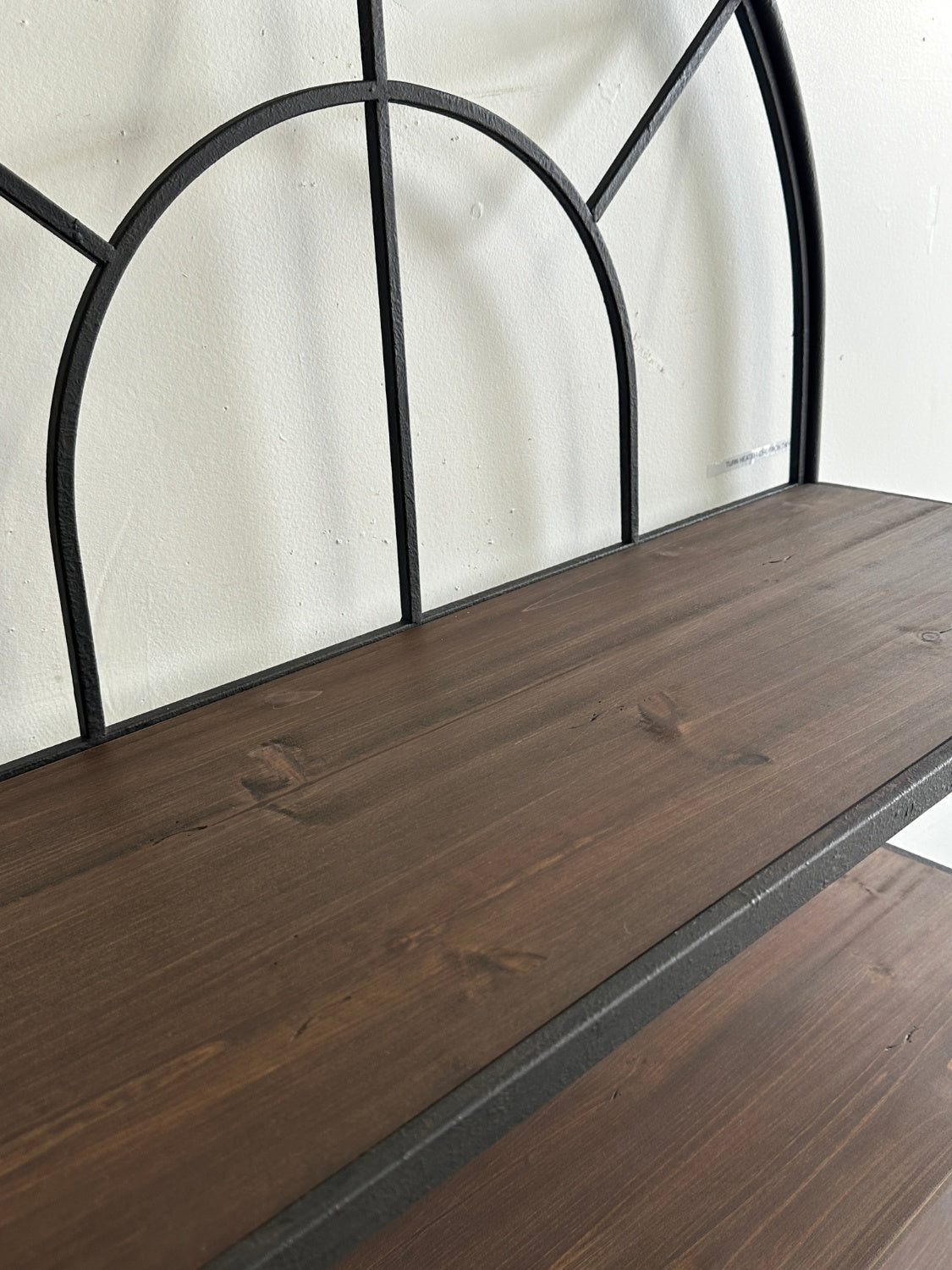 Havenly Metal Framed Bookshelf with 5 Wood Shelves