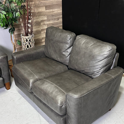 Leather Sofa & Loveseat Set