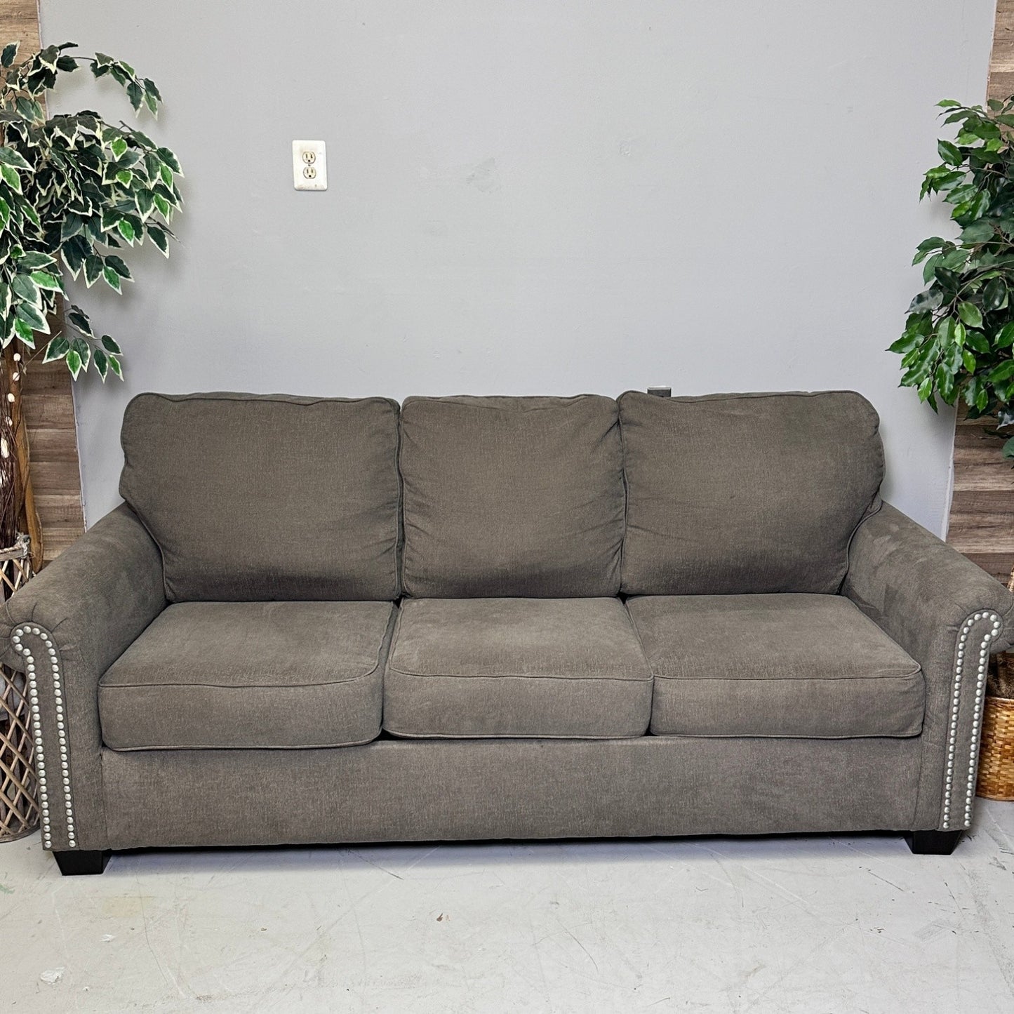 Grey 3 Seater Sofa & Loveseat