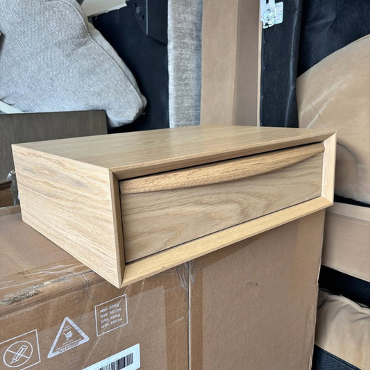 Lenia Floating Nightstand - White Oak
