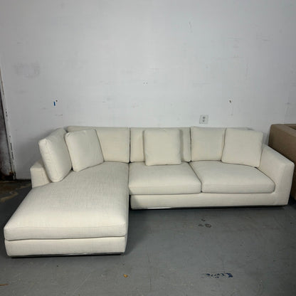 Castlery Hamilton Chaise Sectional (Performance Brilliant White)