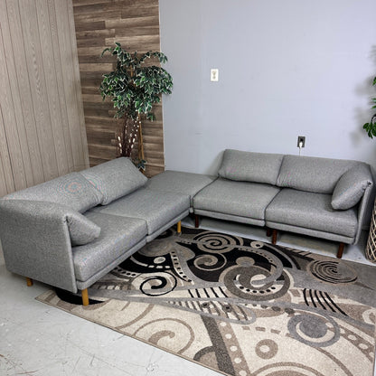 Grey Burrow Range 5-Piece Modular Sectional