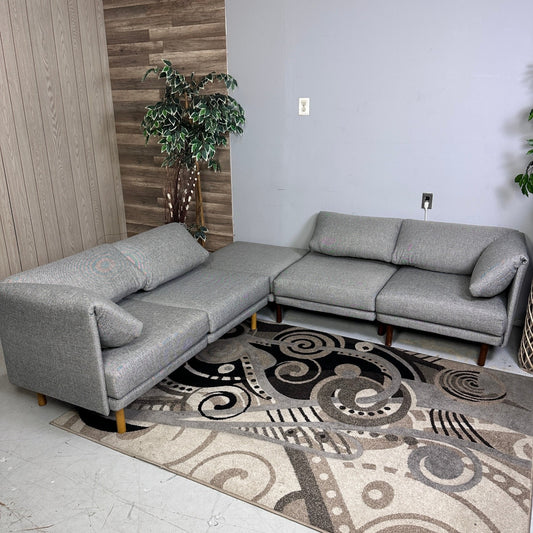 Grey Burrow Range 5-Piece Modular Sectional