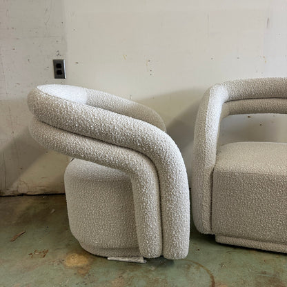 Rove Concepts Mia Lounge Chair in Pearl Bouclé
