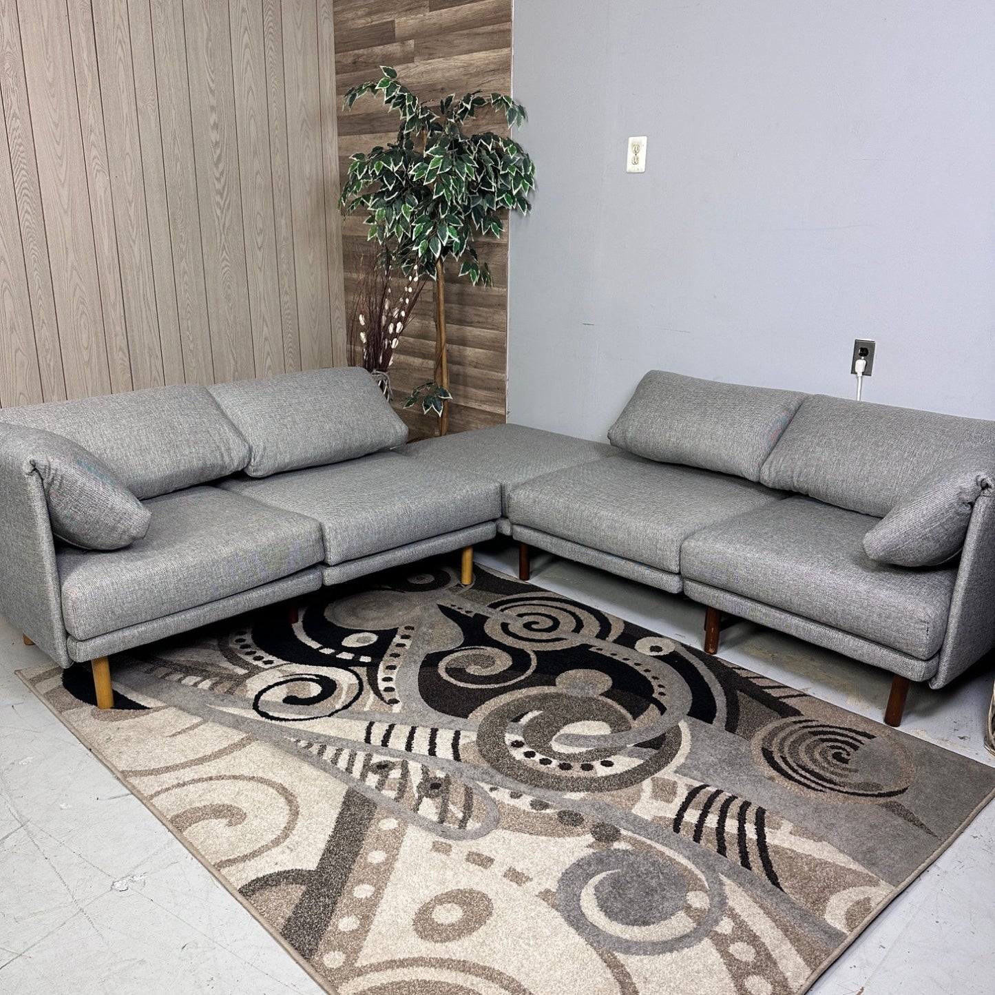 Grey Burrow Range 5-Piece Modular Sectional