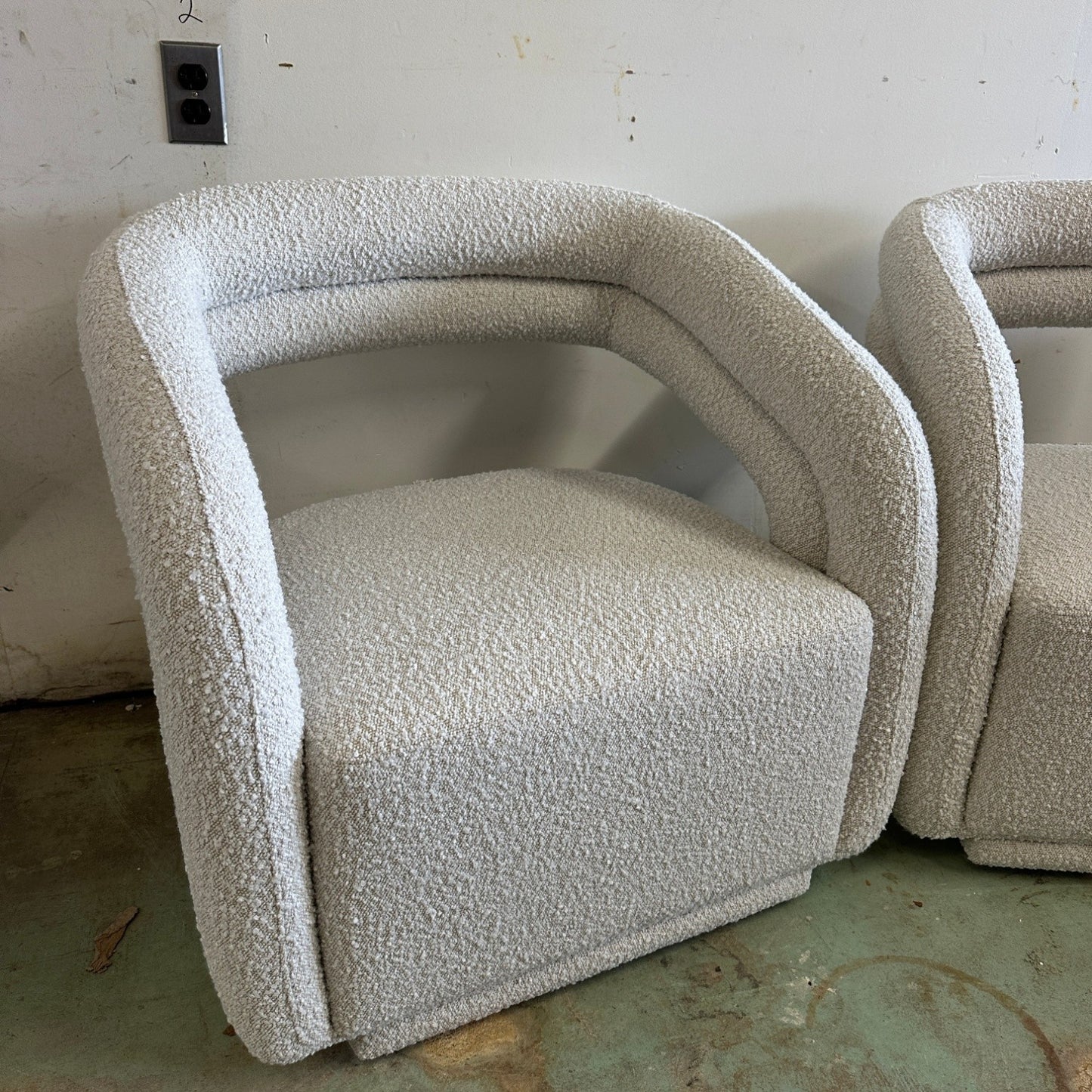 Rove Concepts Mia Lounge Chair in Pearl Bouclé