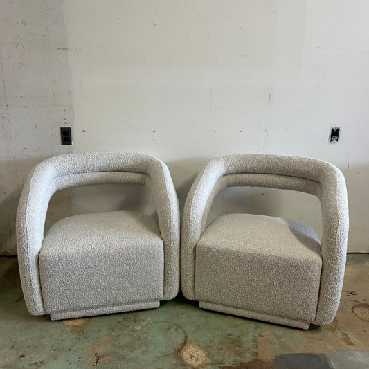 Rove Concepts Mia Lounge Chair in Pearl Bouclé