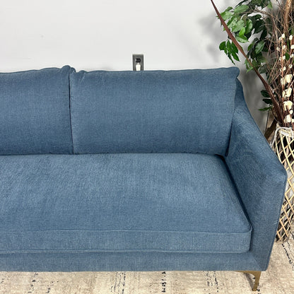 Interior Define Caitlin by The Everygirl Blue Sofa