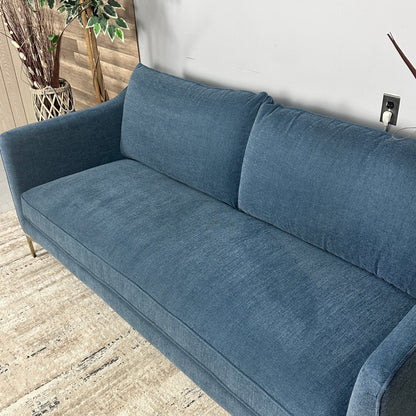 Interior Define Caitlin by The Everygirl Blue Sofa