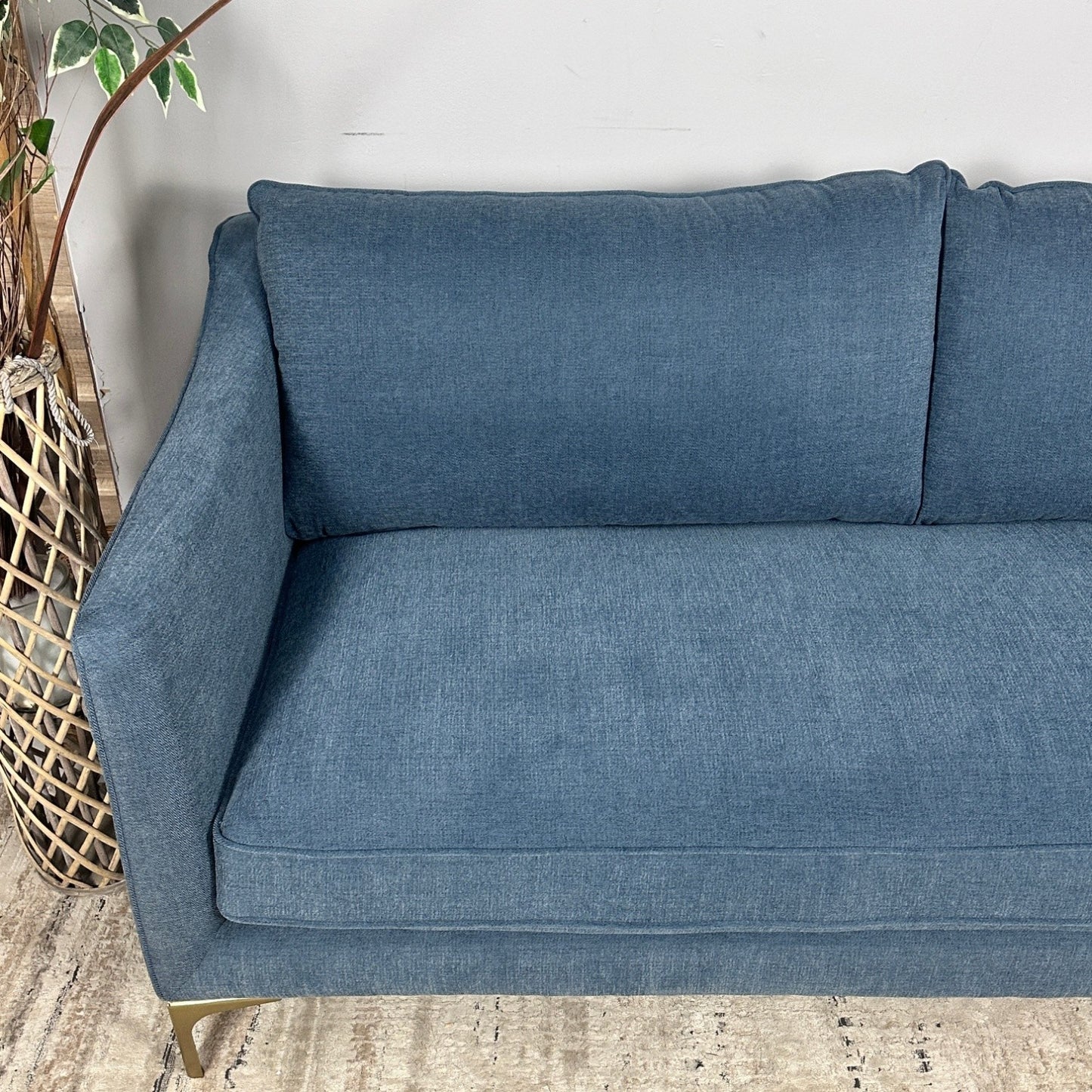 Interior Define Caitlin by The Everygirl Blue Sofa