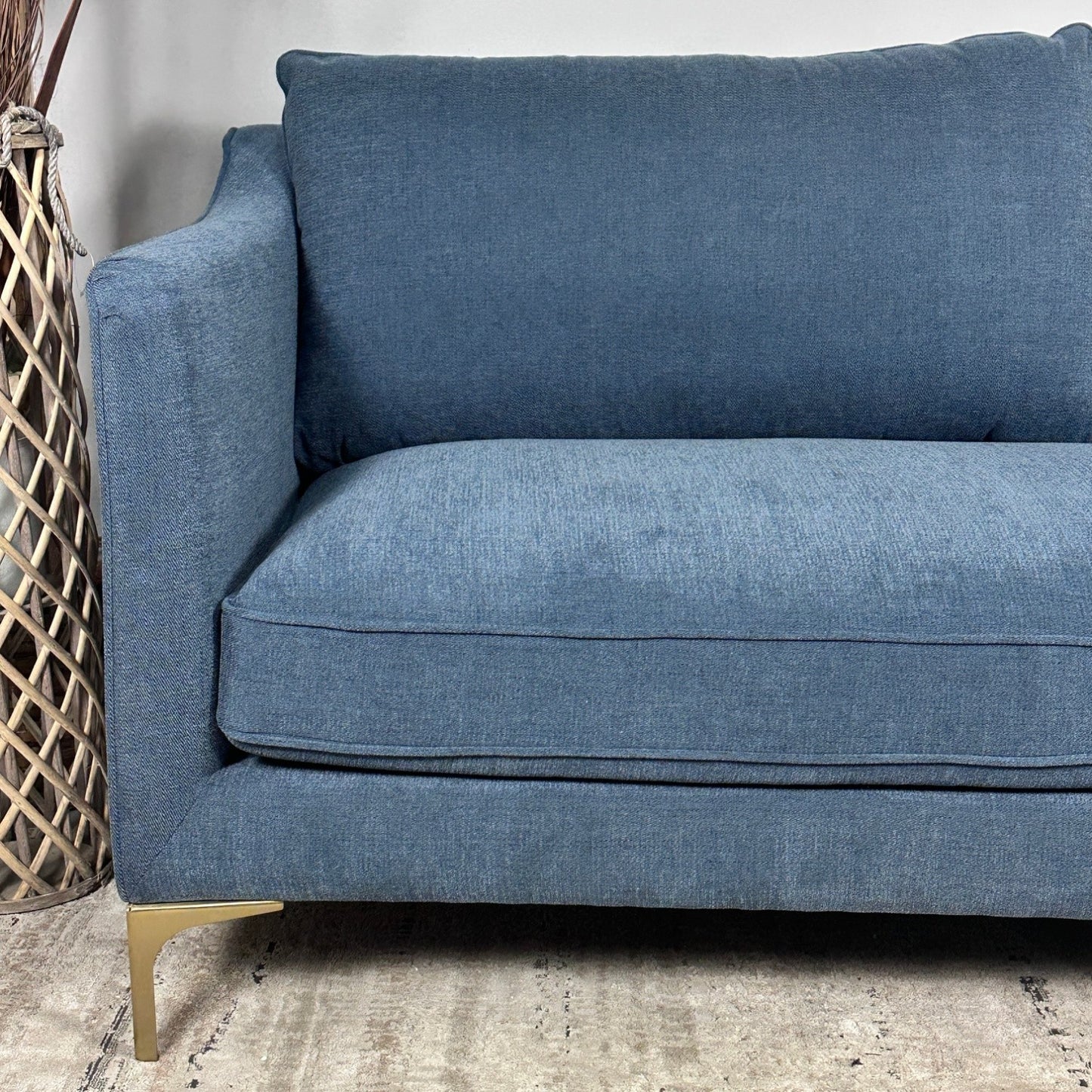 Interior Define Caitlin by The Everygirl Blue Sofa