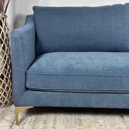 Interior Define Caitlin by The Everygirl Blue Sofa