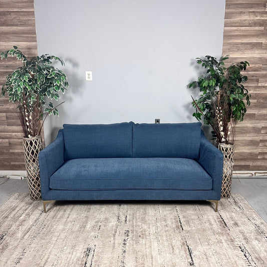 Interior Define Caitlin by The Everygirl Blue Sofa
