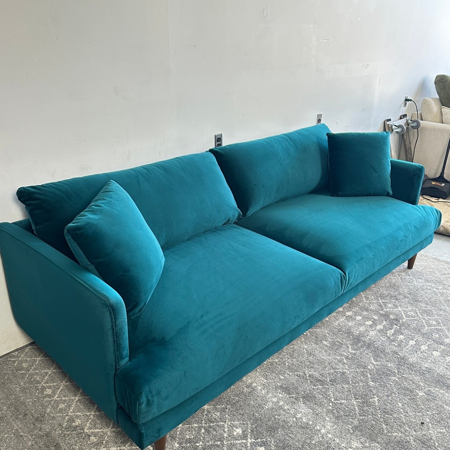 Joybird Blue Lewis Grand Sofa