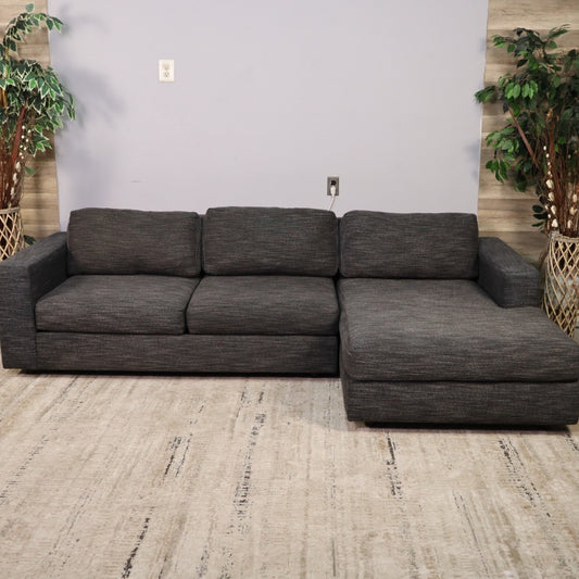 Grey West Elm Urban Sectional