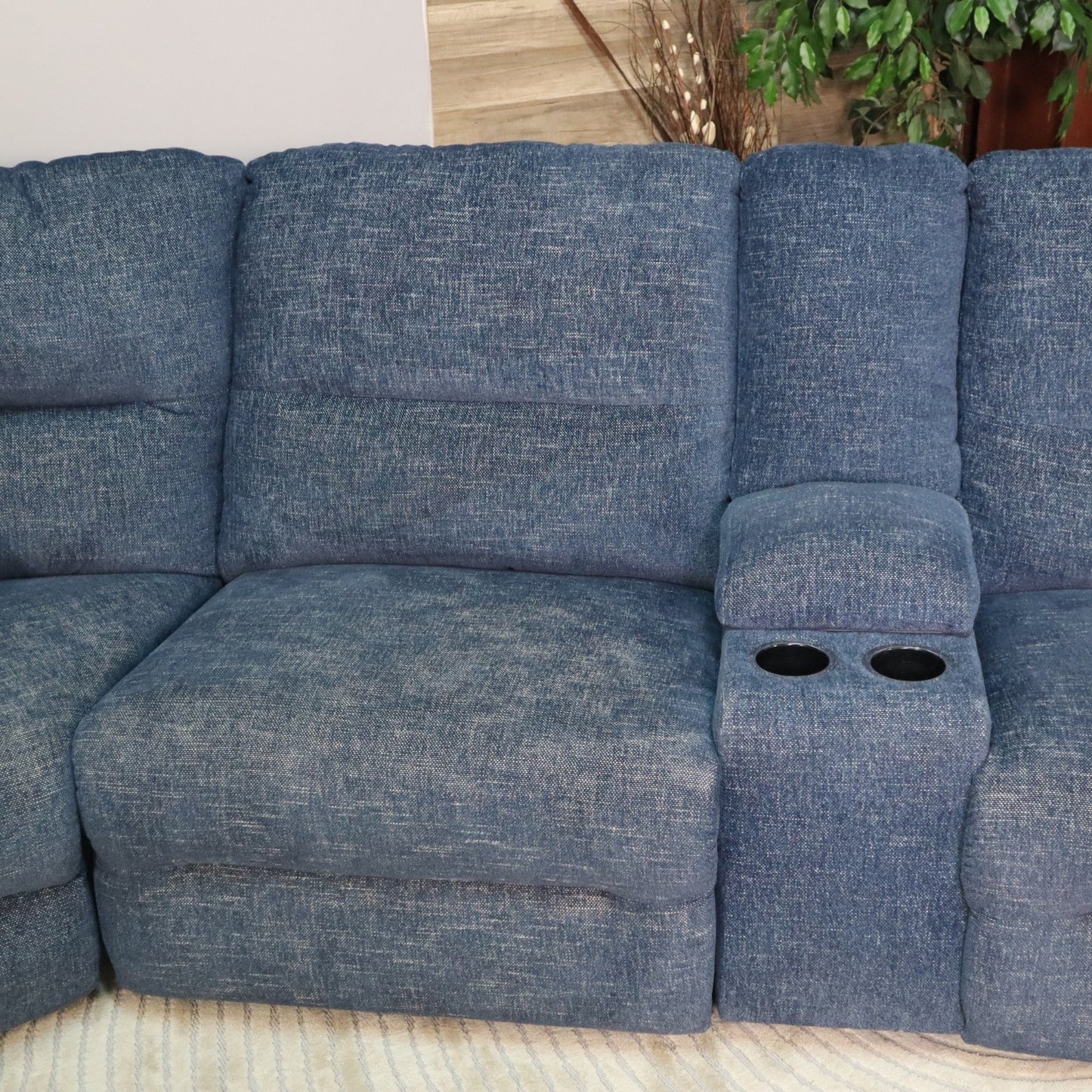 Blue 7-Piece Recliner Sectional From Ashleys