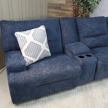 Blue 7-Piece Recliner Sectional From Ashleys
