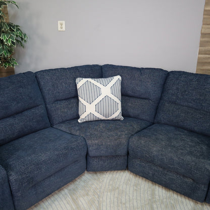 Blue 7-Piece Recliner Sectional From Ashleys