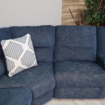 Blue 7-Piece Recliner Sectional From Ashleys