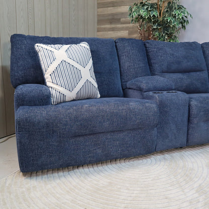 Blue 7-Piece Recliner Sectional From Ashleys