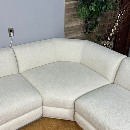 Cream 5-Piece Modular L Sectional