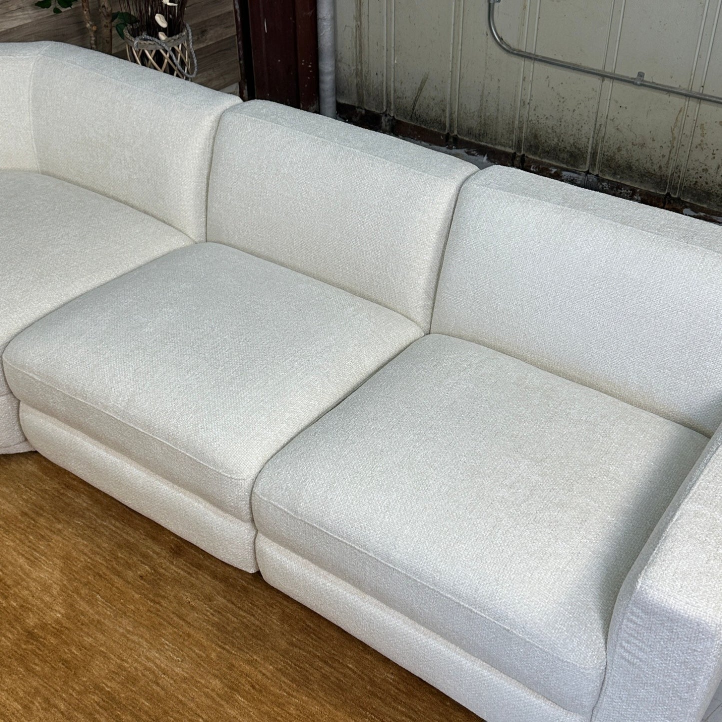 Cream 5-Piece Modular L Sectional