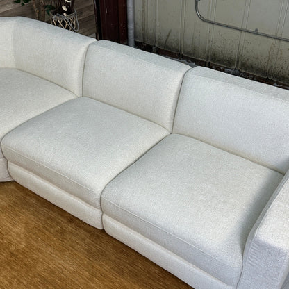 Cream 5-Piece Modular L Sectional