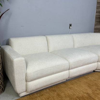 Cream 5-Piece Modular L Sectional