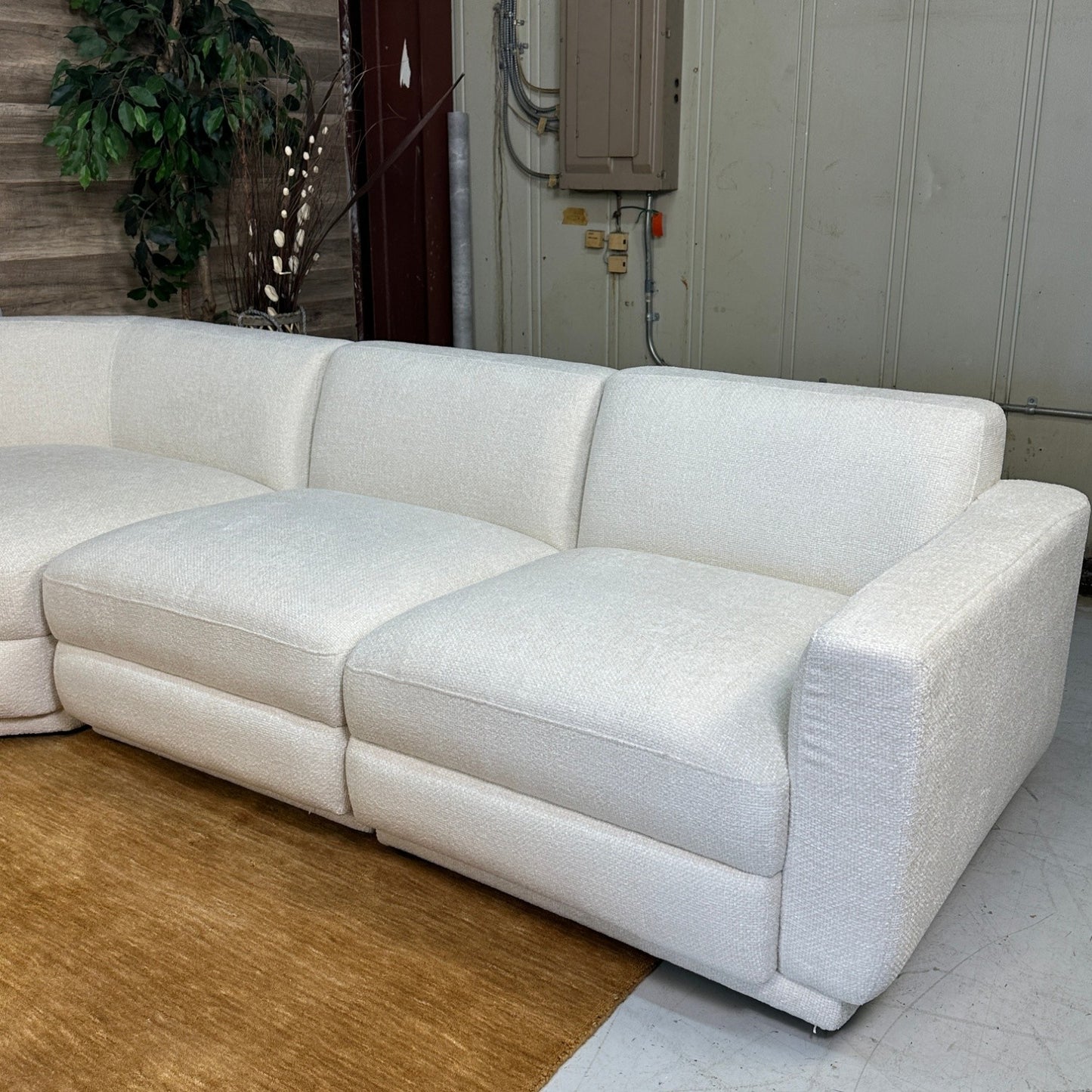 Cream 5-Piece Modular L Sectional