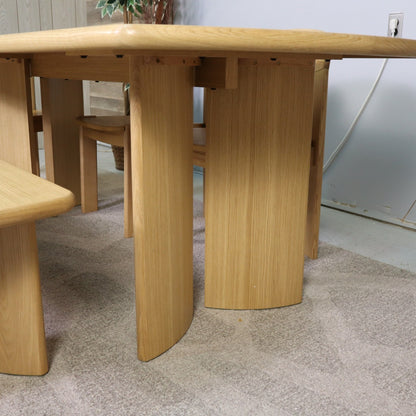 Castlery Posey Dining Table With Bench & Chairs