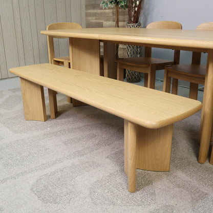 Castlery Posey Dining Table With Bench & Chairs