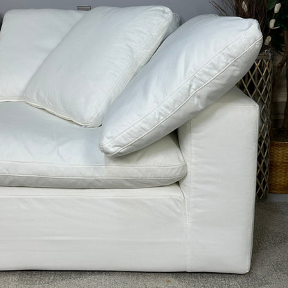 White Modular 2-Piece Cloud Couch From Sunday's