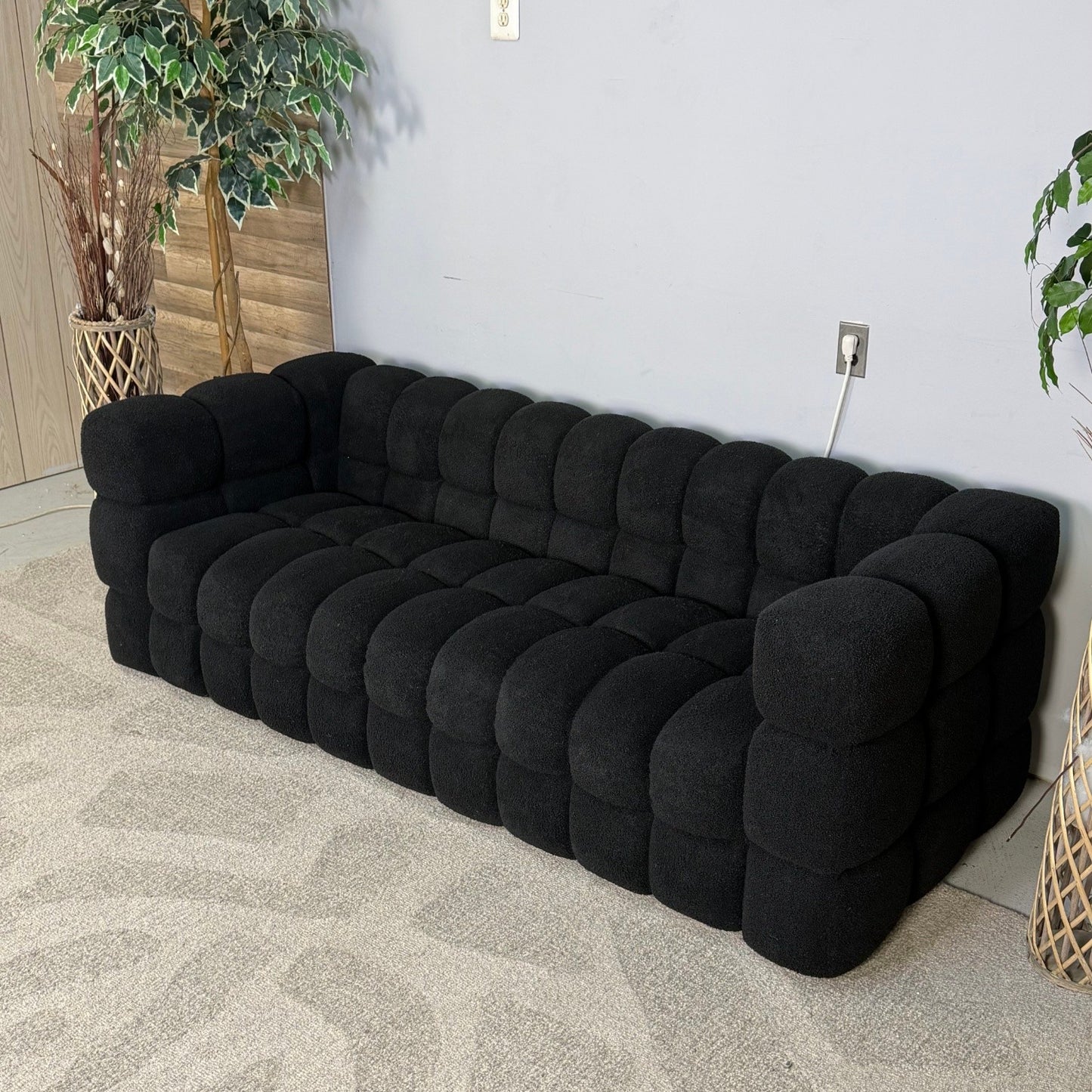 Black Bubble Modern Sofa