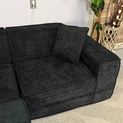 Black Rove Labs M1 Sofa Loveseat With Ottoman