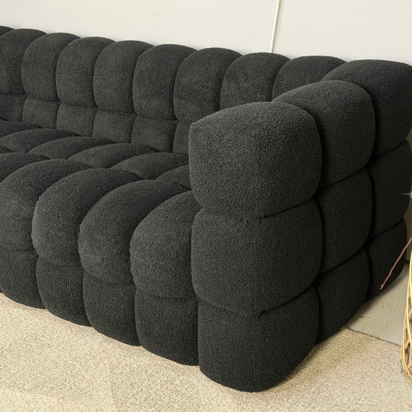 Black Bubble Modern Sofa