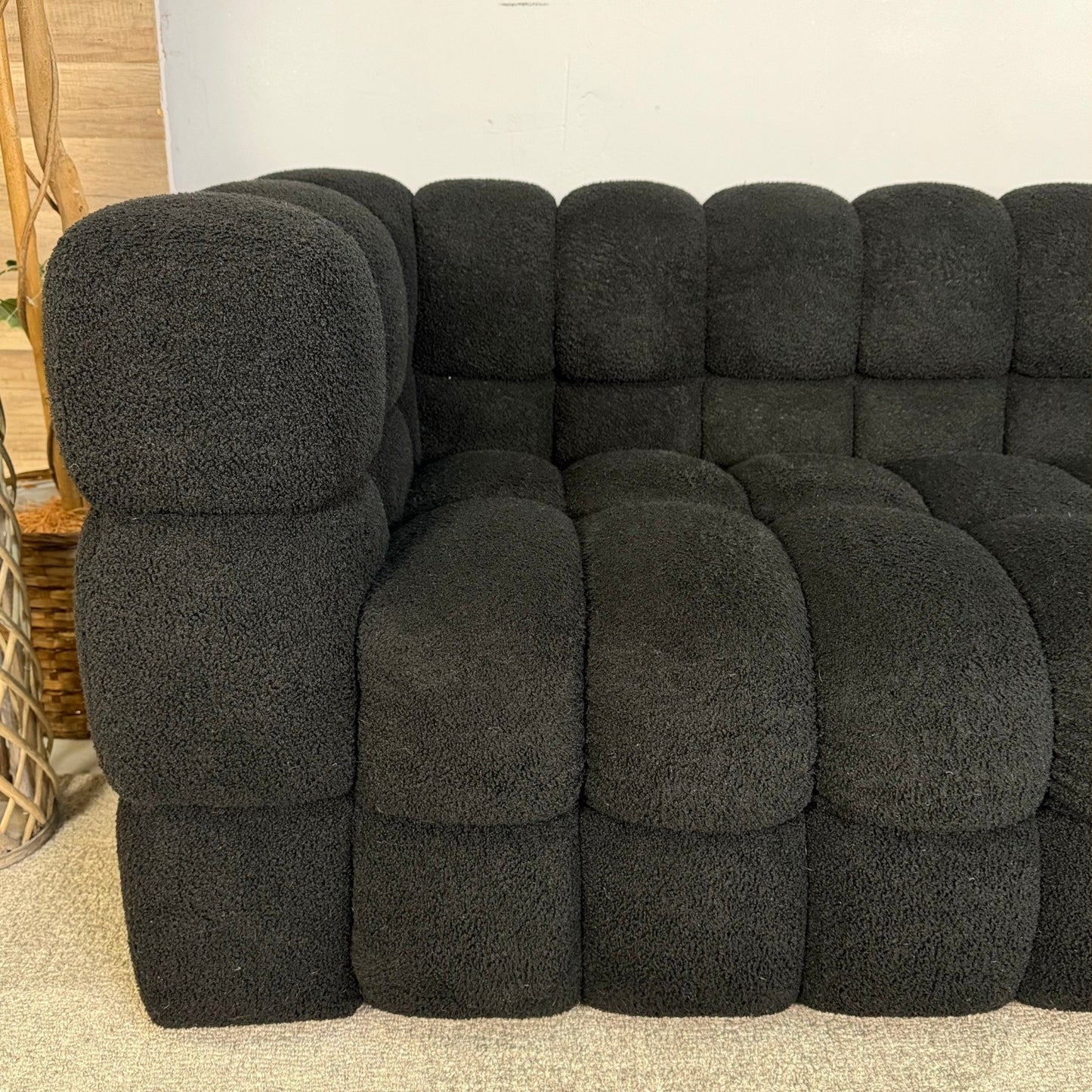 Black Bubble Modern Sofa