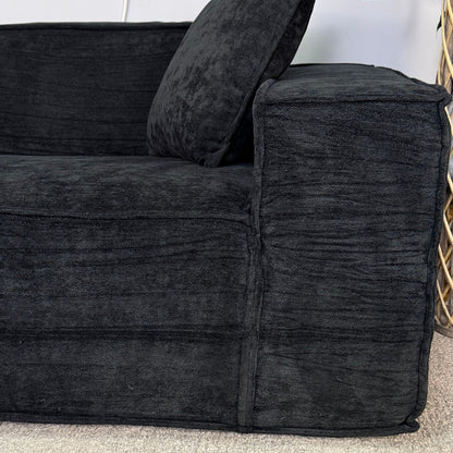 Black Rove Labs M1 Sofa Loveseat With Ottoman