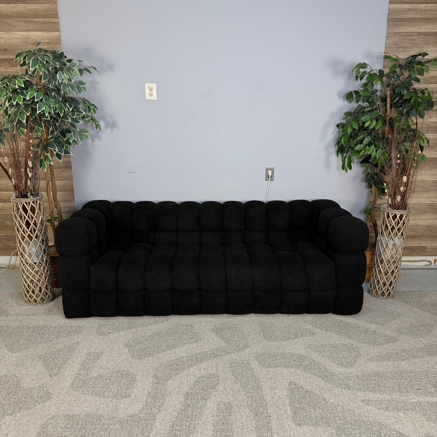 Black Bubble Modern Sofa