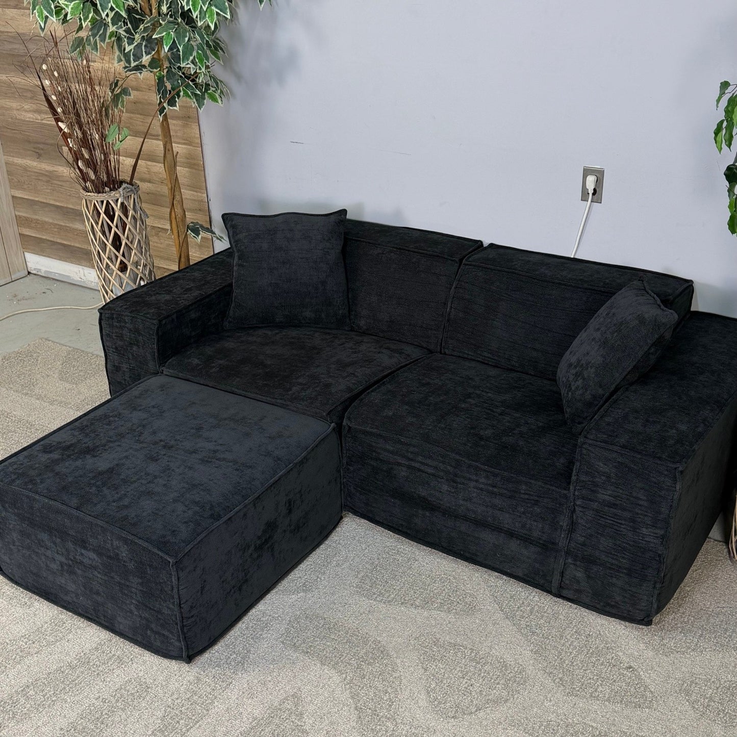 Black Rove Labs M1 Sofa Loveseat With Ottoman
