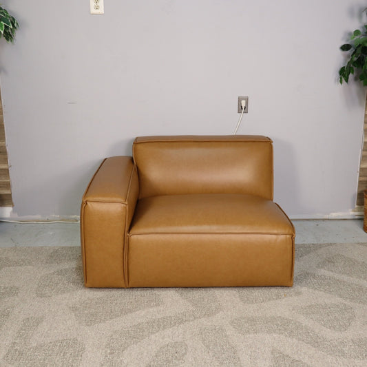 Castlery Jonathan Leather Left Arm Sofa