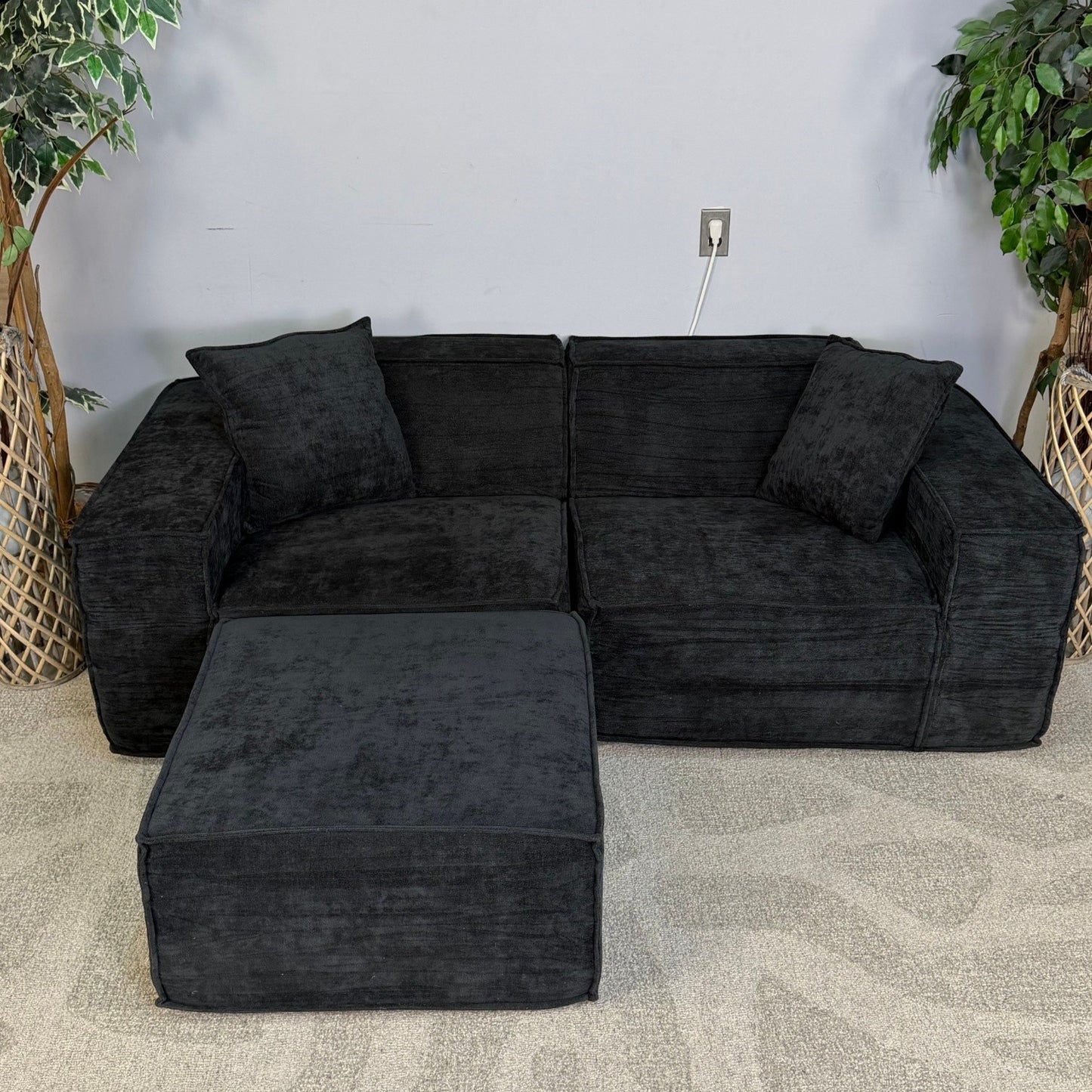 Black Rove Labs M1 Sofa Loveseat With Ottoman