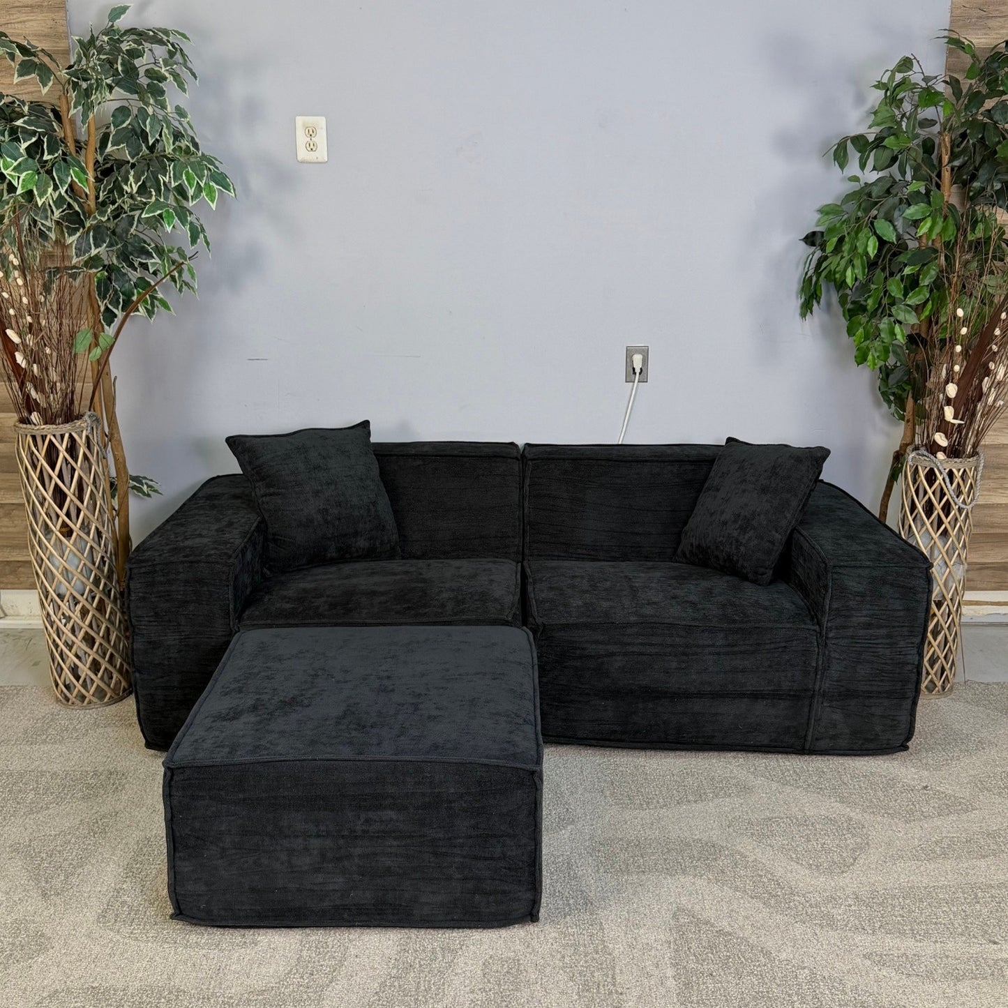 Black Rove Labs M1 Sofa Loveseat With Ottoman