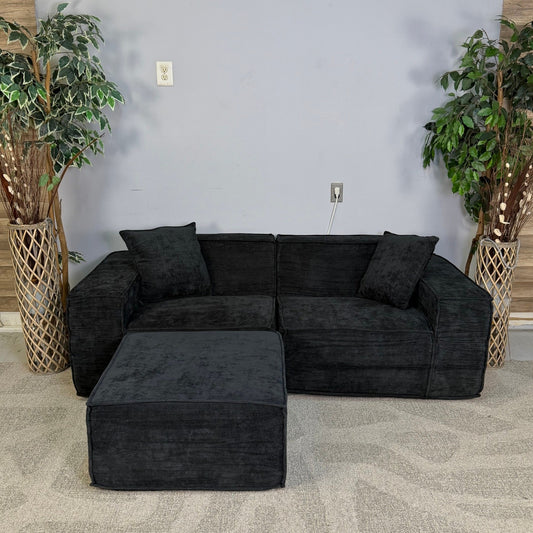 Black Rove Labs M1 Sofa Loveseat With Ottoman