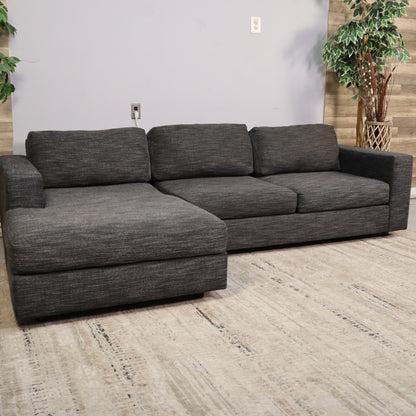 Grey West Elm Urban Sectional