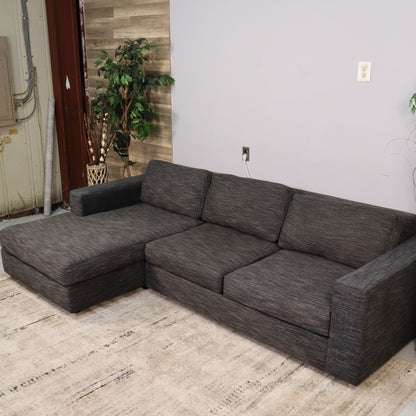 Grey West Elm Urban Sectional