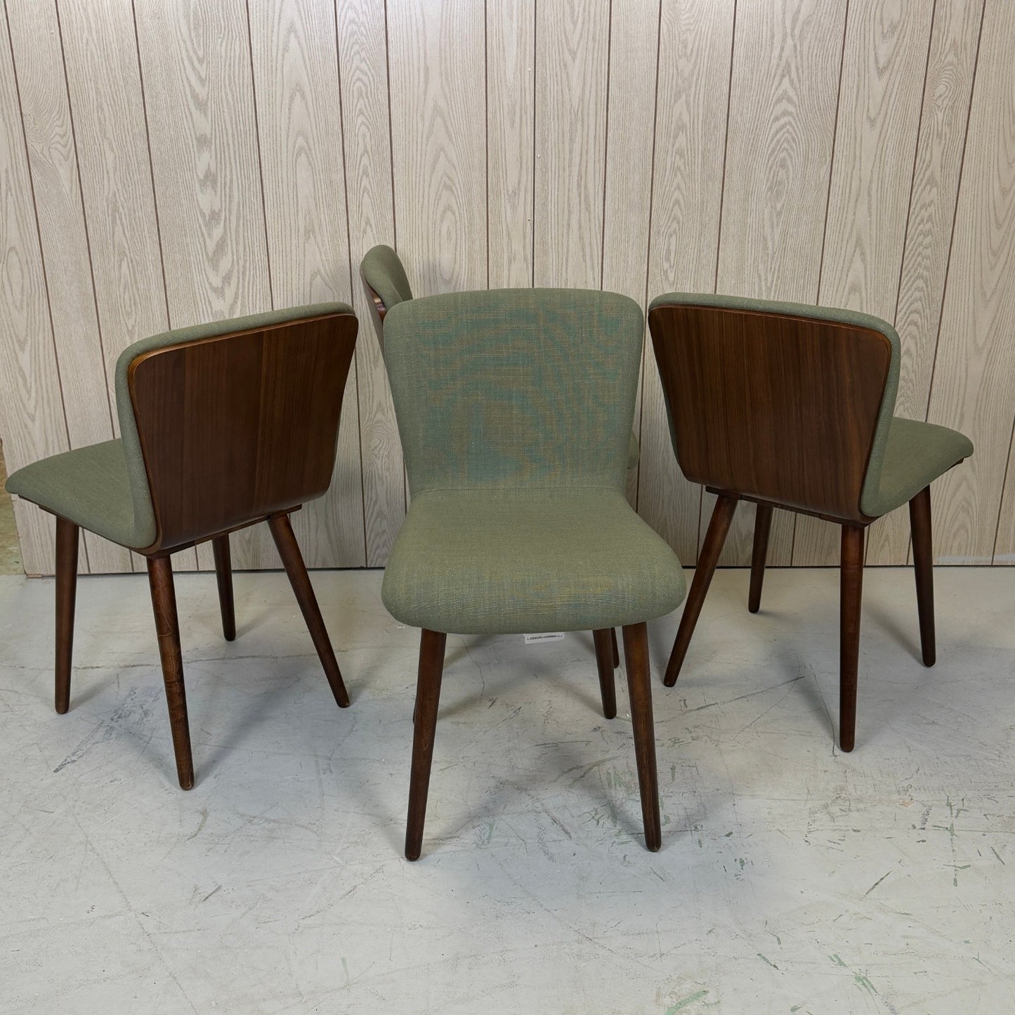 2 Article Sede Green Dining Chairs