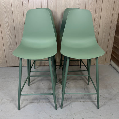 4 Article Svelti Green Counter Stools