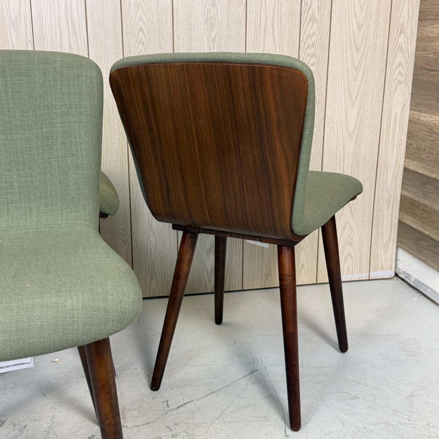 2 Article Sede Green Dining Chairs