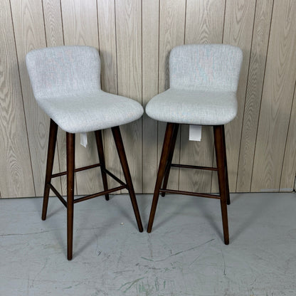 2 Article Sede Swivel Gray Bar Stool